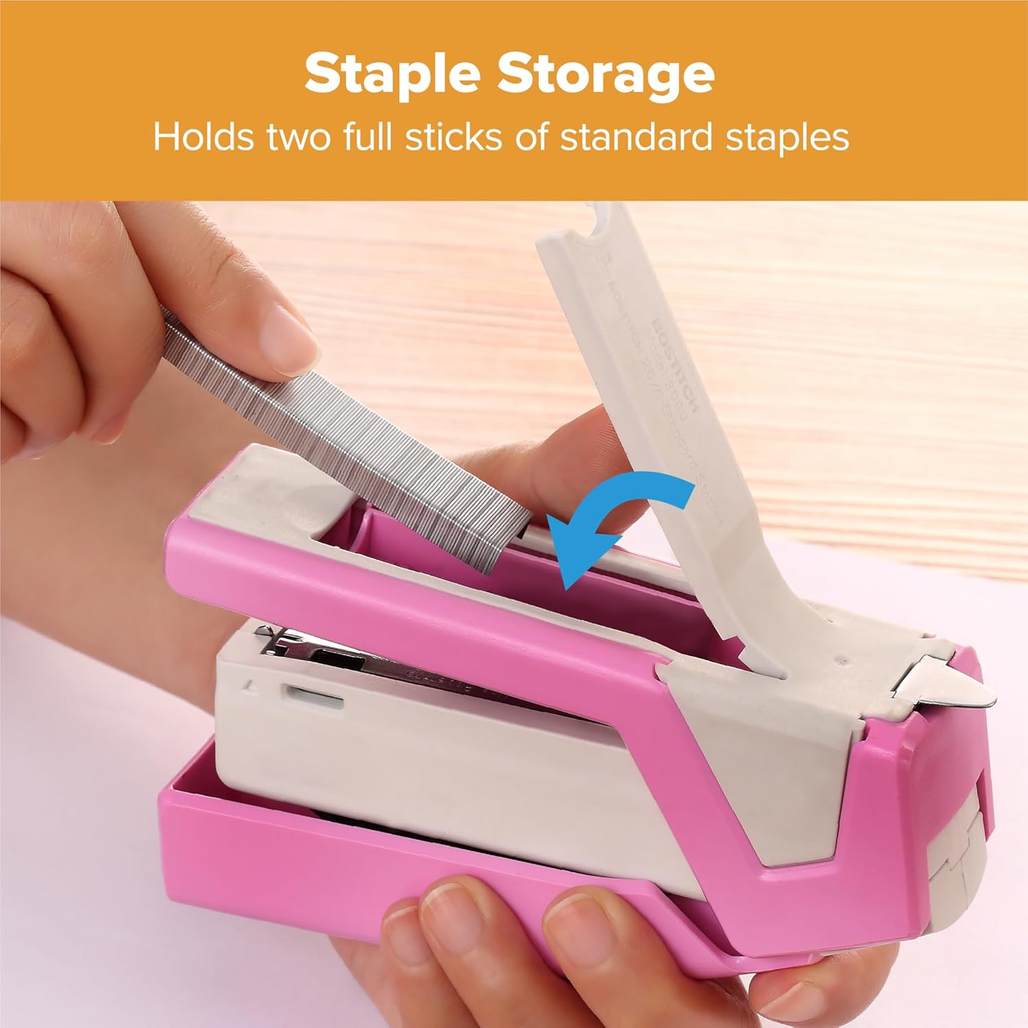 Spring-Powered Compact Stapler - Stapler Half Strip ulasan dan harga