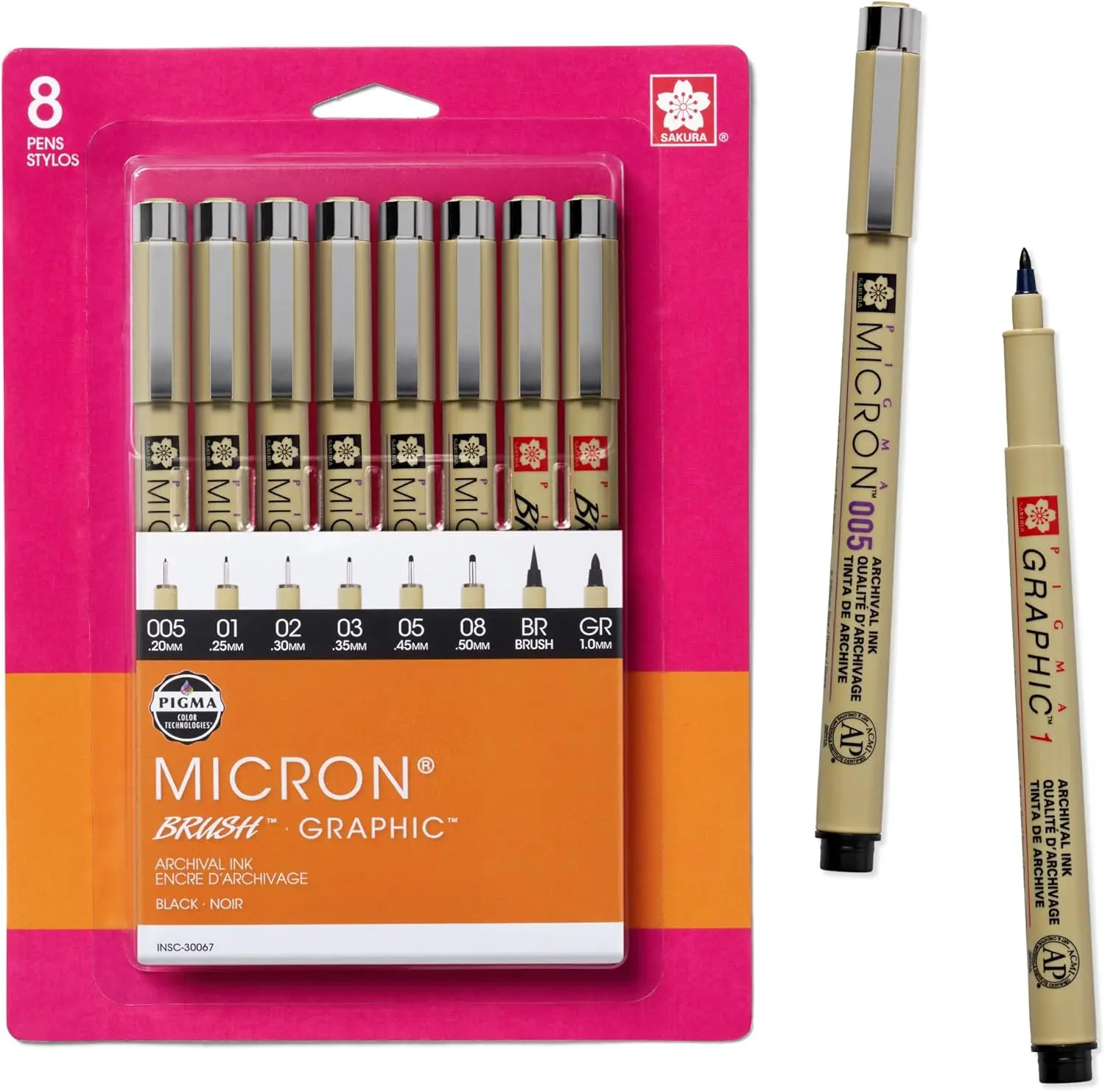 Fineliner Drawing Pens Set, 8  - Archive Box Set ulasan dan harga