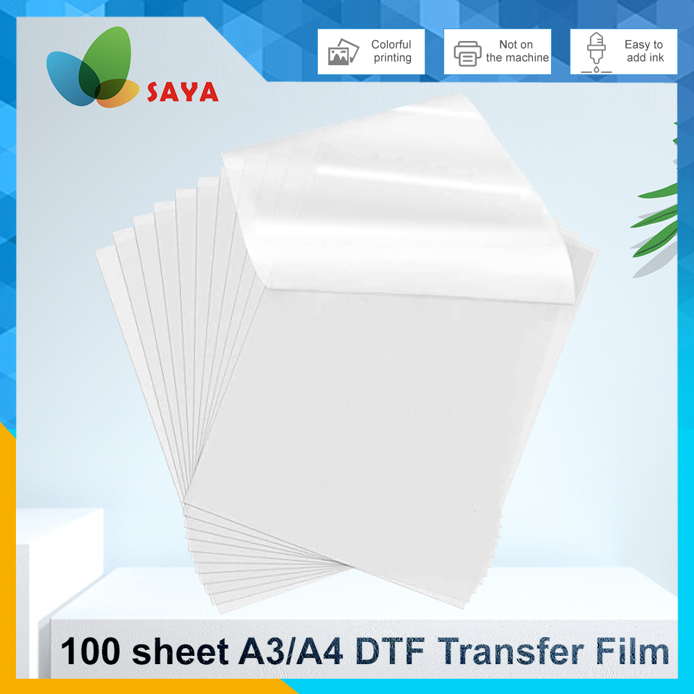 50/100 pcs DTF Film A3/A4 Doub - Ink Blotter Paper ulasan dan harga