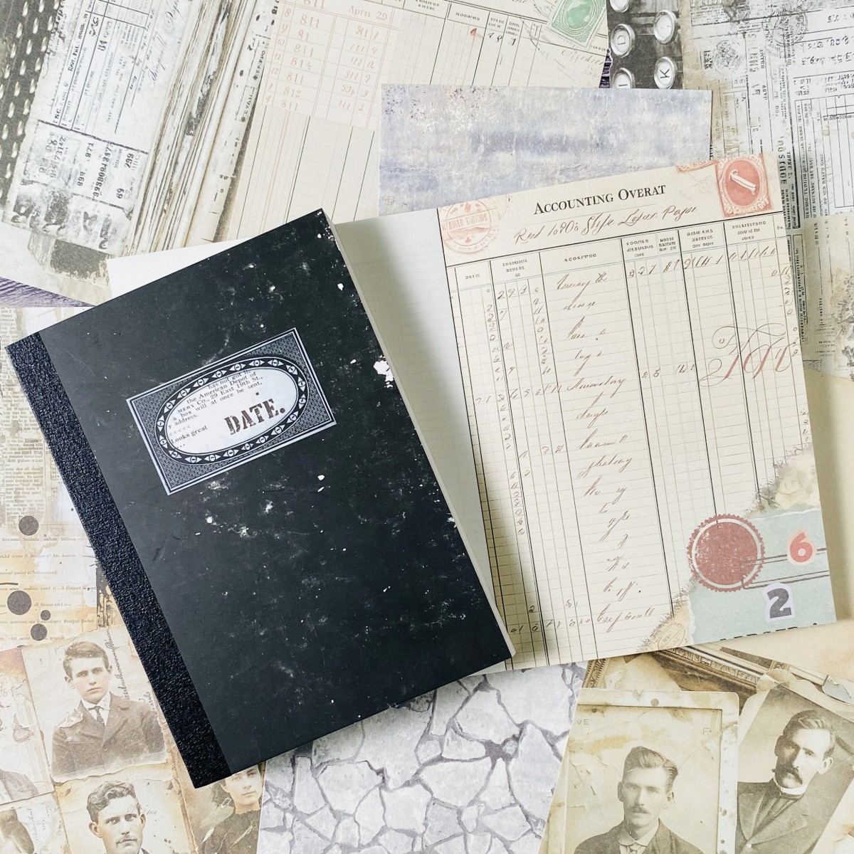 100sheets Vintage Scrapbook Pa - Ink Blotter Paper ulasan dan harga