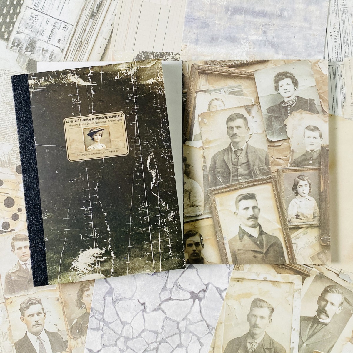 100sheets Vintage Scrapbook Pa - Ink Blotter Paper ulasan dan harga