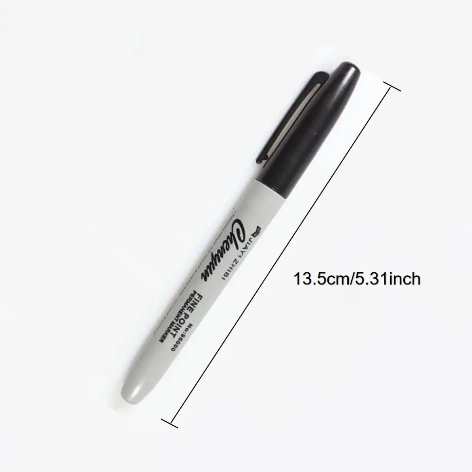 12pcs Black Permanent Marker P - Correction Pen Fine ulasan dan harga