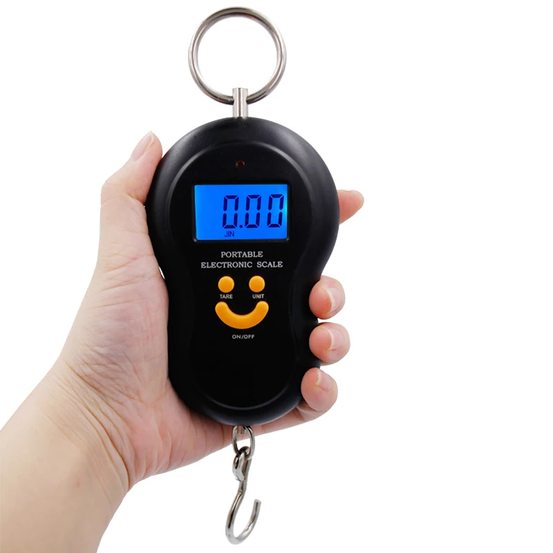50kg 10g Digital Fishing Scale - Tape Dispenser Weighted ulasan dan harga