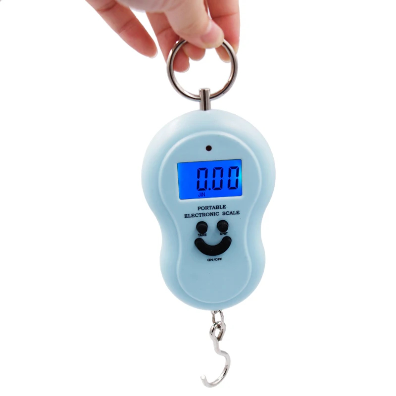 50kg 10g Digital Fishing Scale - Tape Dispenser Weighted ulasan dan harga